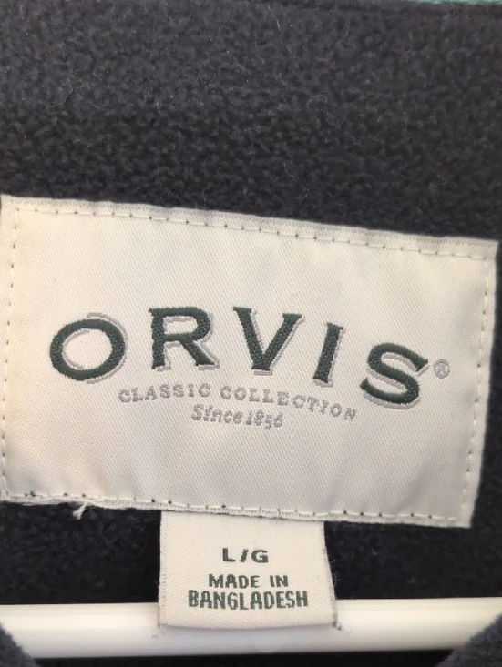 Orvis Plaid Snap-Front Jacket - Burgundy, Black, White, Teal With Pockets. - Picture 2 of 12